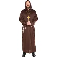 Dressforfun Costume homme moine L - déguisement halloween déguisement carnaval déguisement carnaval déguisement carnaval déguisement carnaval - 300037
