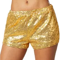 Dressforfun Short à paillettes or L - costume de déguisement halloween partywear carnaval partywear - 303888
