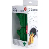 Kikkerland Boules de séchoir à cactus, Repassage + entretien du linge : accessoires, Vert