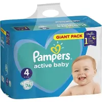 Pampers Active Baby Size 4 couches jetables 9-14 kg 76 pcs