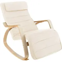TecTake - Fauteuil à bascule Onda - beige - 403527