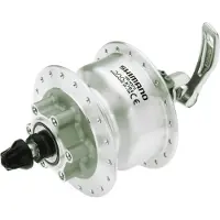 Shimano EDH3D32ASG5 Moyeu dynamo 'DH-3D32' Disc 6 trous, 3 Watt, 100mm, 36 trous, argent