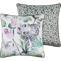 Descanso Coussin Décoratif Descanso Volterra Green (48 x 48 cm)