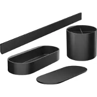 Hansgrohe WallStoris Ensemble d'accessoires pour la salle de bains noir mat 27968670