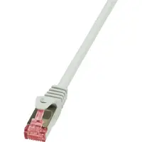 Logilink CAT 6 Patchkabel S/FTP PIMF PrimeLine grau 0.5 m