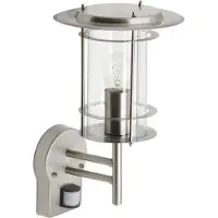 Brilliant Lampe d'extérieur en acier inoxydable avec capteur York