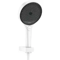 Hansgrohe Ensemble de support de pommeau de douche Rainfinity 130 3jet, avec flexible de douche de 125 cm, finition blanc mat