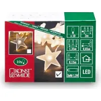 Konstsmide Guirlande lumineuse - guirlandes de Noël à leds d'intérieur - 10 lu
