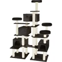 TecTake Arbre à Chat Entissar 214 cm - noir