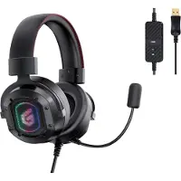 Conceptronic ATHAN02B écouteur/casque Avec fil Arceau Jouer USB Type-A Noir