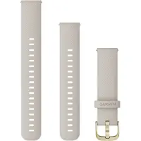 Garmin Bracelet En Silicone 18 Mm Fermeture Rapide Avec Boucle Dorée. De Montre Couleur Sable