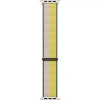 Apple Watch 38/40/41 mm Nylon Sport Loop Bracelet de Montre Beige Crème/Zeste de Citron