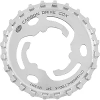 Gates Carbon Drive Cdx Center Track 45.5 Mm Pinion Alfine/nexus/sturmey Pinion Argenté 1s / 24t