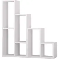 Homitis Woody Fashion Bookshelf | Mélaminé | Epaisseur 18mm | Blanc