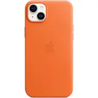Apple Coque Leather MagSafe pour iPhone 14 Plus - Orange