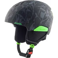 Alpina Casque de Ski Alpina Junior Pizi Black Green Camo Matt-51 - 55 cm