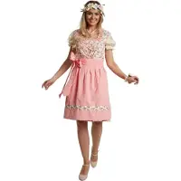 Dressforfun Déguisement Mini-Dirndl Herrenchiemsee modèle 2 M - Tectake - Halloween - carnaval - rose