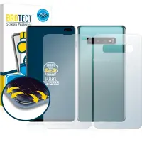 BROTECT Full-Cover Protection Mat (2 pcs, Samsung Galaxy S10+), Téléphone portable : film de protection, Gris