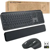 Logitech MX Keys combo for Business Gen 2 clavier Souris incluse RF sans fil + Bluetooth QWERTY Graphite