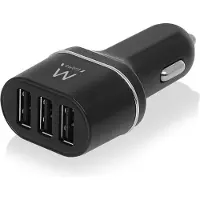 Ewent EW1202 chargeur d'appareils mobiles Universel Noir Allume-cigare Auto
