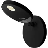 Artemide Demetra Spotlight Applique With Switch | Opaque Black | 3000 K