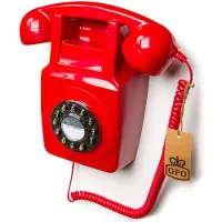 GPO téléphone mural rétro rouge