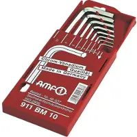 AMF Jeu de tournevis coudés 911BM 8 pces. cassette coulissante SW 2-10mm