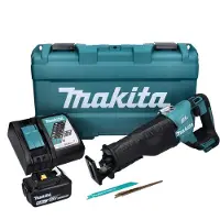 Makita DJR 187 RT1K Scie sabre sans fil 18 V brushless + 1x Batterie 5,0 Ah + Chargeur + Coffret