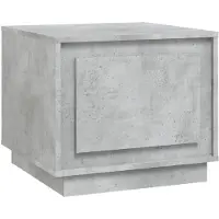 vidaXL Table basse gris béton 51x50x44 cm Bois composite