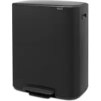 Brabantia Bo Poubelle à Pédale 2 x 30 Litres Matt Black