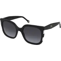 Carolina Herrera Lunettes de Soleil HER 0128/S 54/21/145 BLACK WHITE/GREY SHADED acétate femme HER 0128/S