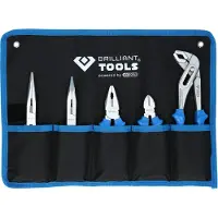 BRILLIANT TOOLS Jeu de pinces, 5 pièces