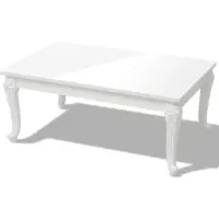 vidaXL Table basse 100x60x42 cm blanc brillant