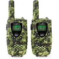 Nedis Ensemble Walkie-Talkie 2 combinés Jusqu'à 8 km Canaux de fréquence : 8 PTT / VOX Jusqu'à (8 km), Talkie walkie, Vert