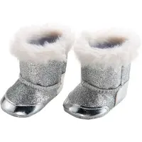 Heless Chaussures de poupée argent