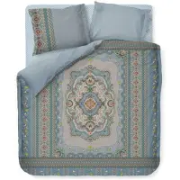 Pip studio Housse de Couette Pip Studio Majorelle Carpet Bleu Percale-200 x 200 / 220 cm | 2-personnes