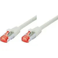 Tecline Câble patch S-STP (PIMF), Cat 6, gris, 30,0 m Câble patch avec protection anti-pli particulièrement étroite (71530)