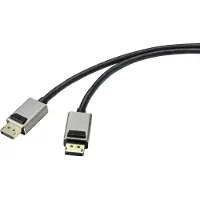 Speaka Professional - Câble De Raccordement Displayport Fiche Mâle Displayport, Fiche Mâle Displayport 2.00 M Noir Sp-951