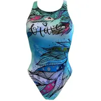 Turbo Brave Swimsuit Bleu 2XL Femme