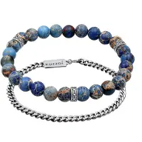 KUZZOI Bracelet bleu foncé / argent