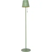 QAZQA Lampadaire d'extérieur vert avec LED à intensité variable 3 niveaux sur solaire - Ferre