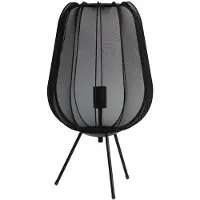 Light & Living Lampe de table Plumeria noir Ø 34 x 60cm