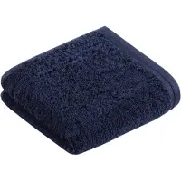 Vossen Serviette Invité Vossen Vegan Life Marine Blau (Set de 3)