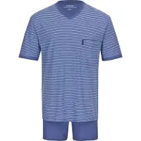 Ammann Pyjama court ' Extra Light ' bleu