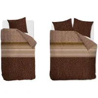 Beddinghouse Ensemble de housse de couette en satin de coton Feis 220TC - avec taies d'oreiller