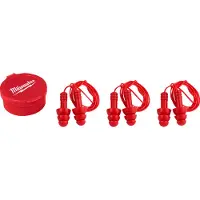 Milwaukee Ear Plugs réutilisables Corded (3x)