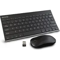 Auronic Clavier et souris sans fil - QWERTY - Noir