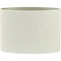 Light & Living - Abat-Jour - Saverna - Blanc - Textile - 3538805