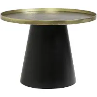 Light & Living Table basse Popeta bronze antique noir - Ø60x44 cm