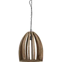 Light & Living Suspension - marron - Haranka - bois - E27 - 2932784 -